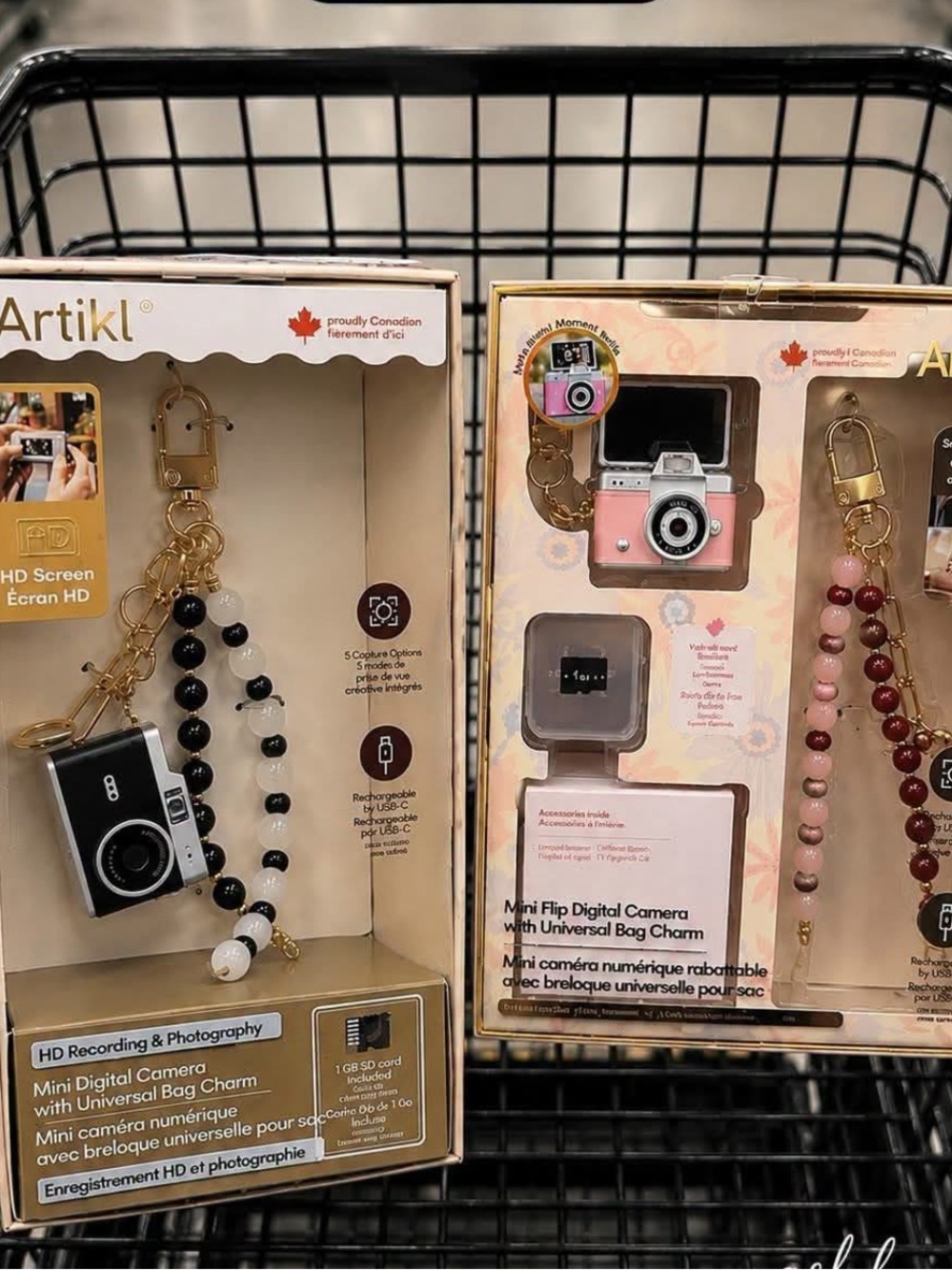 NIB NEW lot 2 ARTIKL VIRAL Cell phone charm digital camera charmera wristband